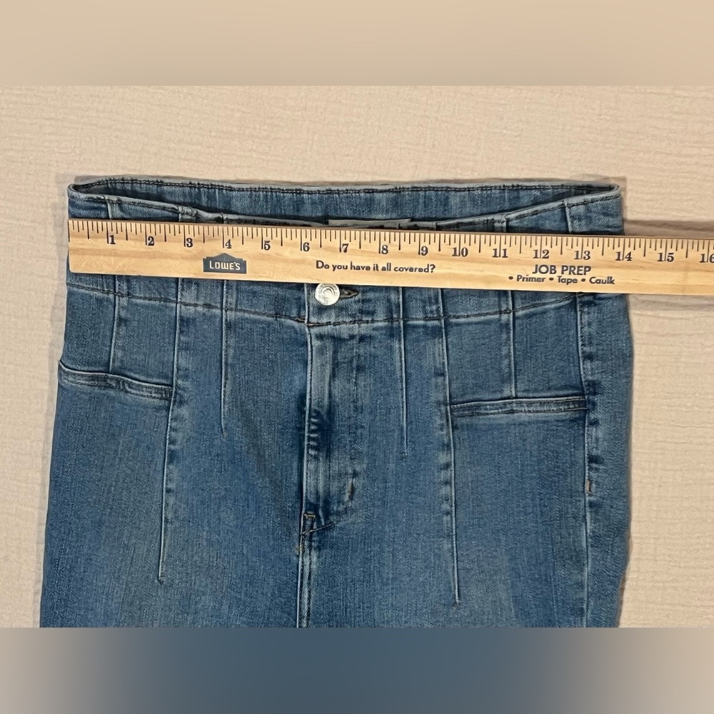 Free People We The Free Sunburst Blue Jayde Ultra High Rise Flare Leg Jeans 29 - Picture 15 of 16